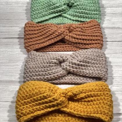 Merino superwash, Crochet earwarmer..