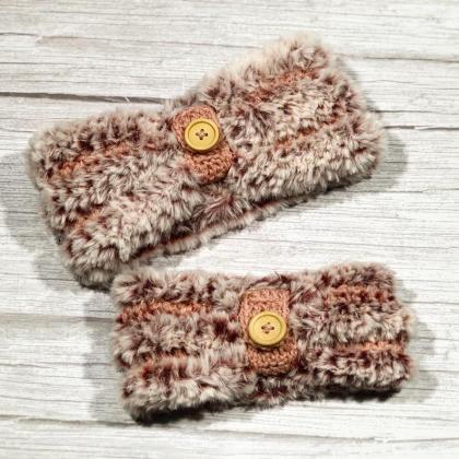 Crochet earwarmers (2 peaces) 2 in ..