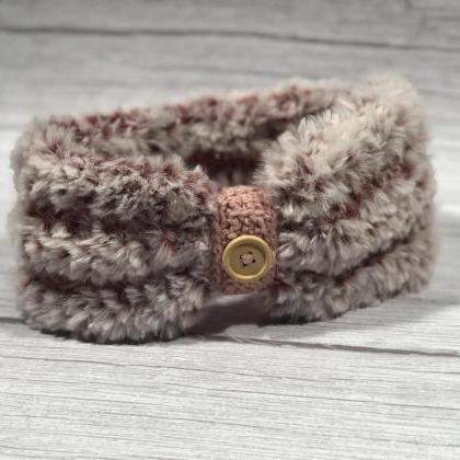 Crochet Earwarmer, 2 In 1 (with Or Without Button..