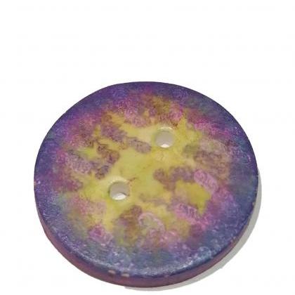 Poylmer Clay Button - Lavanda - 3cm (1,2 Inch)