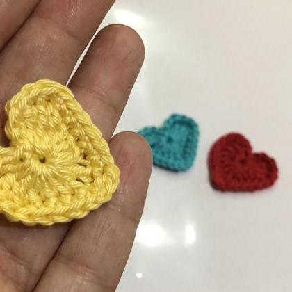 Crochet Hearth Applique, Love Heart..