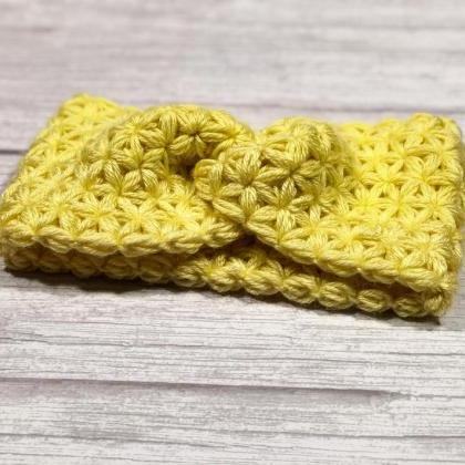 Merino Superwash, Crochet Earwarmer, Adult..