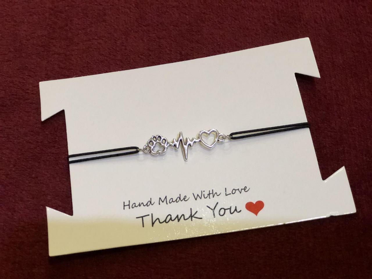 Dog Paw Charm For Bracelets - Pink Crystal Dangle Charm With CZ, Birthday Gift For Dog Lovers & Women - View #10