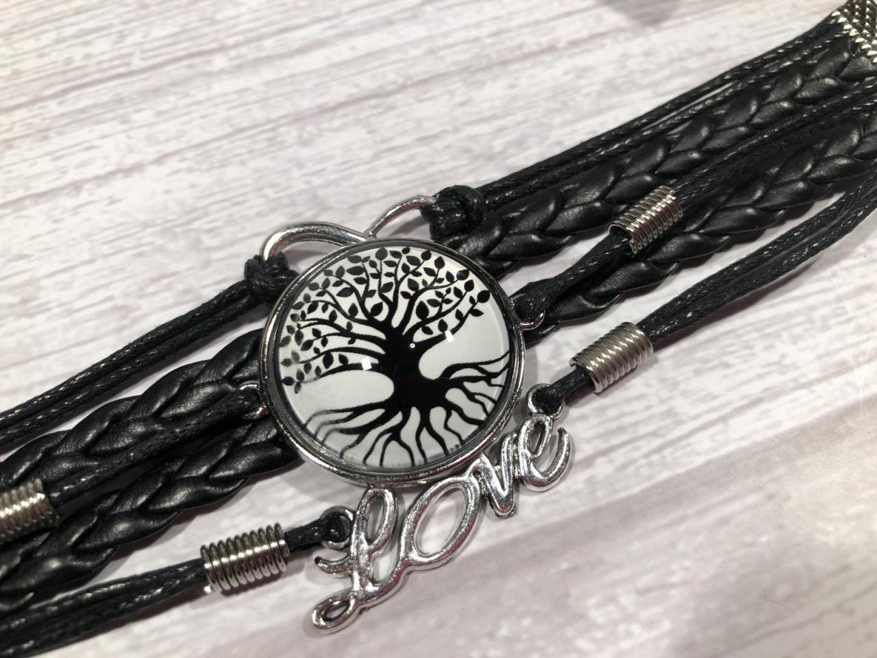 Black And White Edition Bracelet - Tree Of Life - Gift Ideas - Beautiful - Nr.8