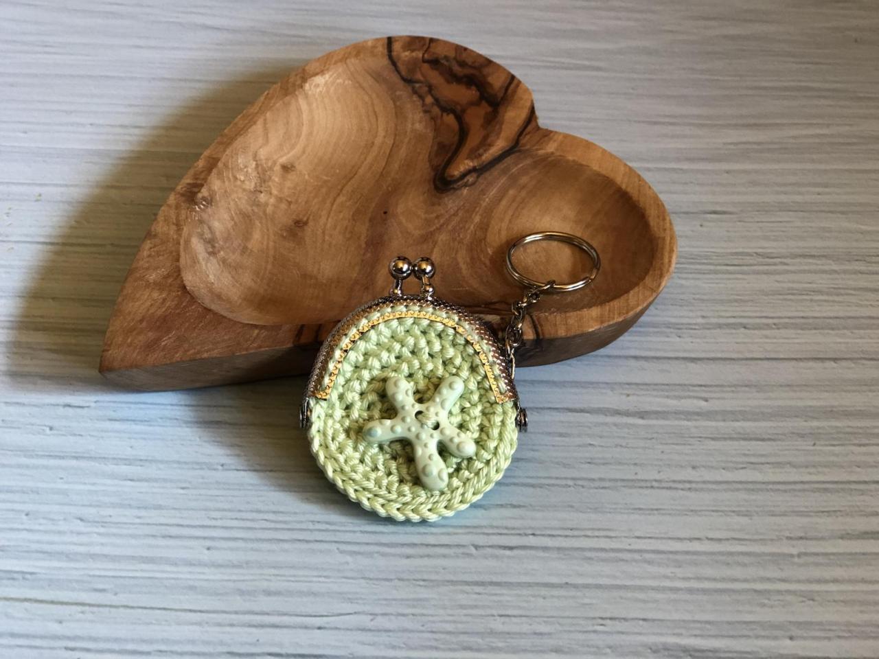 Crochet Purse Green Keychain Sea Seaedition