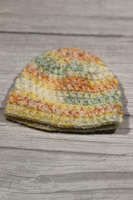 Crochet Hat, Child Hat, Teen Hat, Colorful , Unique 019