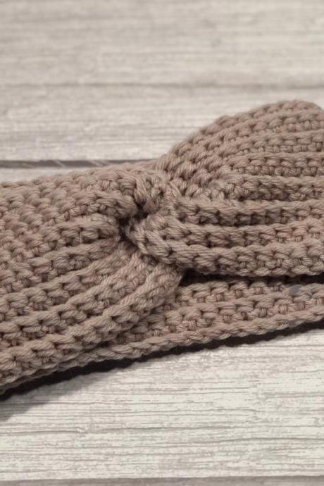 Merino superwash, Crochet earwarmer, Adult headband, Teen headband, Soft 100% merino yarn