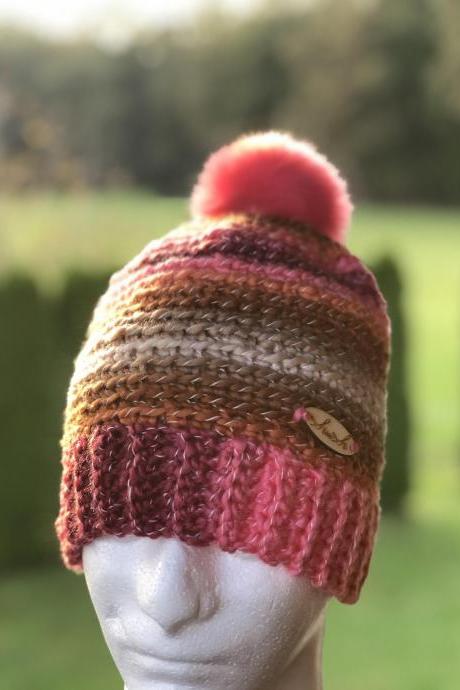 Crochet hat, Adult hat, Teen hat, Colorful , Unique 003