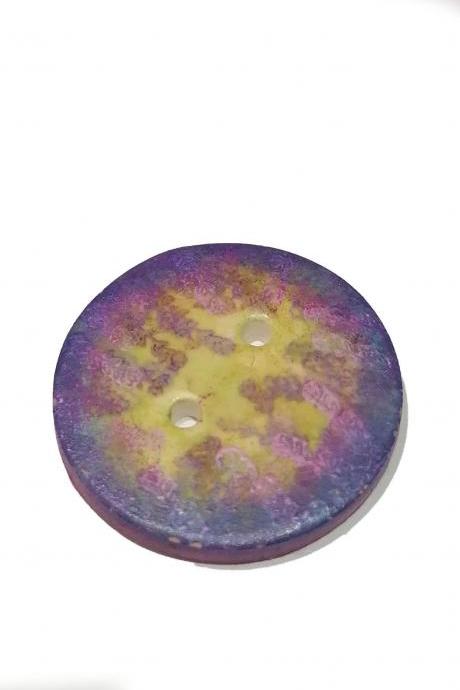 Poylmer Clay Button - Lavanda - 3cm (1,2 inch)
