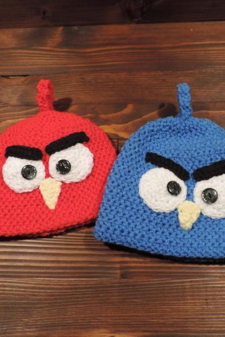 Crochet Hat, Angry Birds,